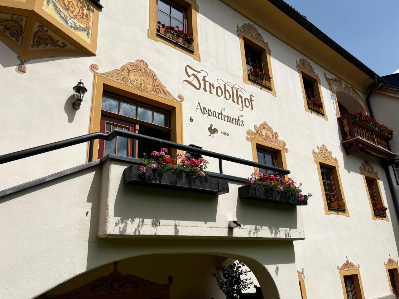 Stroblhof Toblach-Dobbiaco Exterior foto